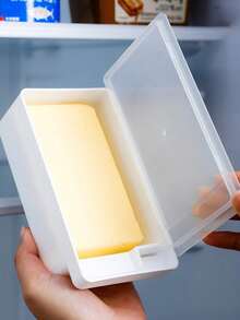 1 Butter Tray With Lid And Cutter Suitable For Countertop, Butter Rack Container With Lid, Multifunctional Butter And Cheese Storage Box With Lid, Handle And Easy To Cut Slicer, Butter Tray For Refrigerator Storage - Perfect For Freshness, Slicing, And Seasoning Organization In The Kitchen