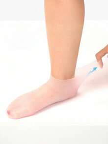 High Elasticity Silicone Socks, Reusable SPA Socks, Anti-Slip Gel Heel Socks, Suitable For Men & Women With Dry Skin, Dry Feet, Rough Skin For At-Home Foot Care. Use With Your Favorite Lotion And Moisturizer.,Bag,Organizer,Storage. - Multicolor - View 3