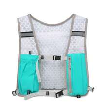 户外运动跑步骑行背包，透气防水反光背包背心，适合骑行、跑步、马拉松、徒步旅行存放水瓶和手机