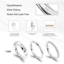 Women Single Ring - 3件組14k鍍金套裝 - 查看 11