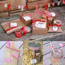 100m/328ft Weihnachtsrote und weiße Verpackungsleine, Verstärker der Weihnachtsatmosphäre! Geeignet für Weihnachtsgeschenkverpackung, X-Baum-Dekorationen, Aufhängelinien zur Dekoration gemütlicher Szenen und Schaffung einer komfortablen Umgebung, Hinzufügen einer festlichen Atmosphäre. Kann als dekorative Leine, Feiertags-Leine verwendet werden. Strapazierfähiges und flexibles Material. Ideale Wahl für Partyplaner und DIY-Enthusiasten zum Umwickeln von Leinen und Aufhängen von Feiertags-Beleuchtung.