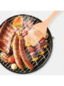 1 pieza Cepillo de aceite para mini parrilla de barbacoa para el hogar, de material de silicona resistente al calor, fácil de limpiar