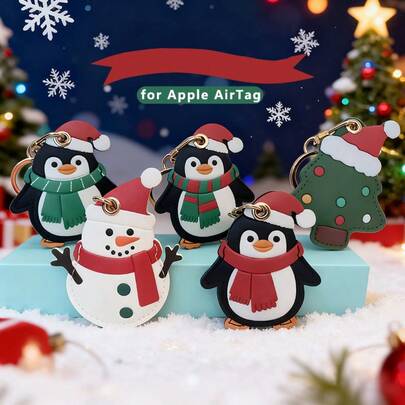 Funda para llavero compatible con Apple AirTag, funda protectora linda para Air Tag, anillo para llavero, estuche rastreador GPS a prueba de arañazos