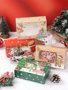 Árbol de Navidad con muñeco de nieve de dibujos animados