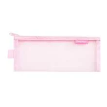 1 buc. Husă transparentă pentru creioane din plasă, geantă de depozitare pentru papetărie pentru examene, husă portabilă minimalistă pentru creioane