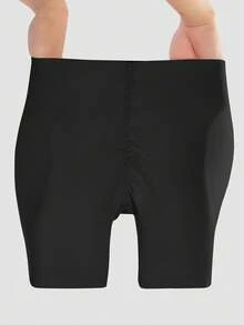 女士提臀塑身短裤，带可拆卸垫臀，凸显曲线，提供更佳提拉效果 - 黑色 - 查看 7