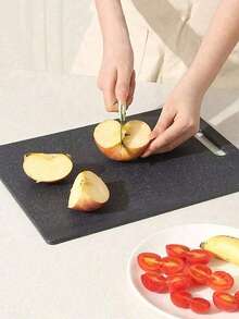 1pc Thick Cutting Board, Separate For Raw/Cooked Food, Fruit & Vegetable Chopping Board, Kitchen Supplies - Multicolor - View 4