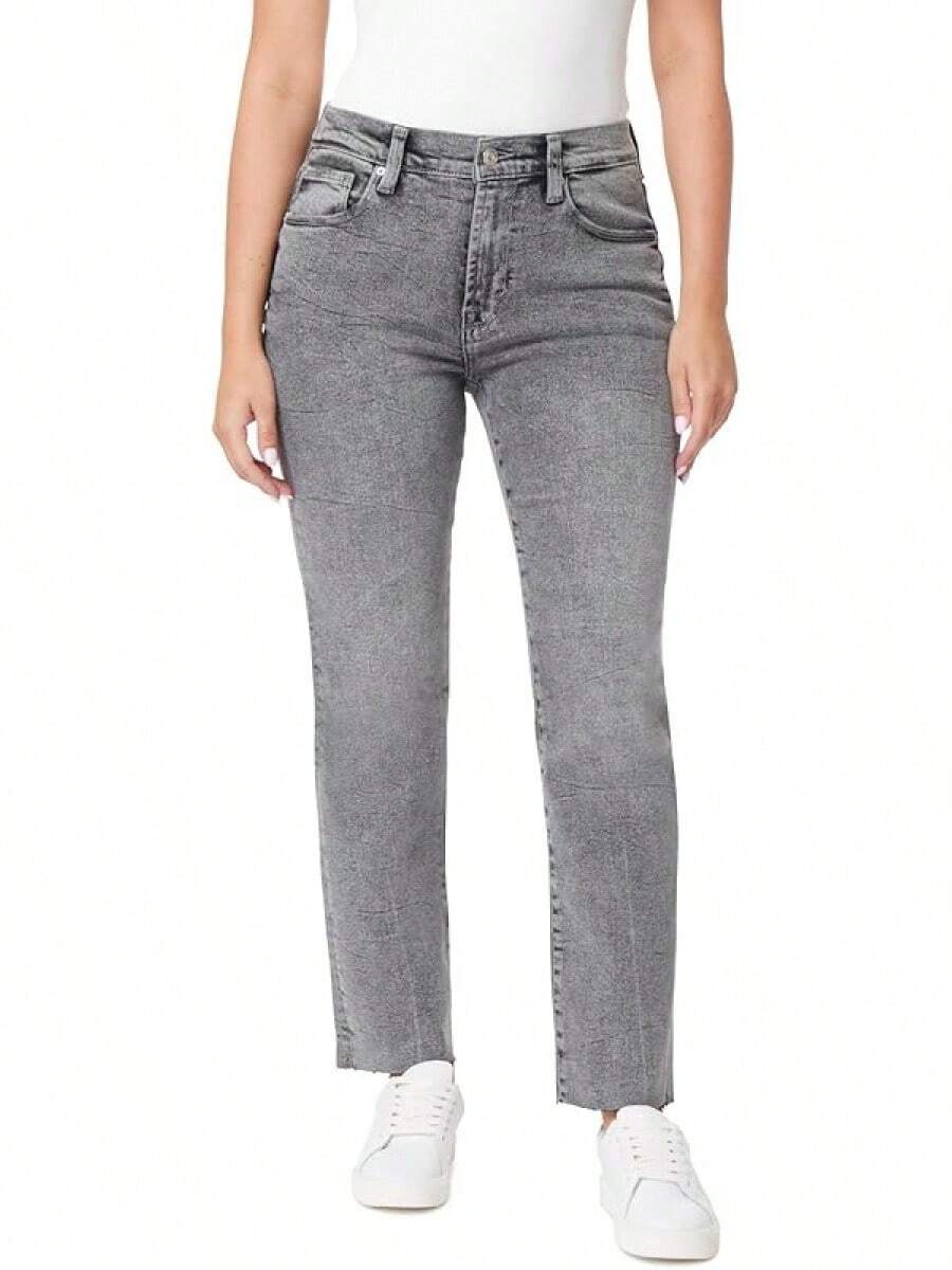 Jeans Kensie The Allie de talle alto y corte recto para Halloween - Grayson Wash - Ver 1