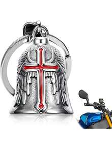 Motorcycle Keychain With Lucky Charm, Motorcycle Bell Protector, Motorcycle Bell Protector, Motorcycle Bell Protector, Motorcycle Bell Protector - Red - View 1