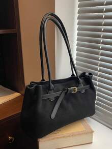 New Autumn/Winter Large Capacity Suede Tote Bag For Women - Multicolor - View 9