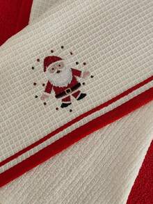 2 Packs New Year's Themed Embroidered Kitchen Towels - 100% Cotton Towels - New Year's Gift