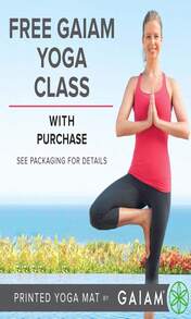 Gaiam Print Yoga Mat, Non Slip Exercise &Amp; Fitness Mat For All Types Of Yoga, Pilates &Amp; Floor Exercises - Champagne - View 3