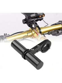 Extensor de manillar de bicicleta VGEBY1, marco de extensión para manillar doble/único para ampliar el espacio del manillar ( 3) - #4 (tubo de fibra de carbono negro de 10 cm) - Ver 6