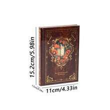 镀金复古优雅精装笔记本，高品质装饰笔记本，礼物之选 - 均碼 - 查看 3