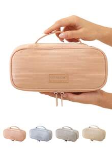 1/2 unidades Nova Necessaire Simples e Moderna em Veludo Cotelê, Essencial para Volta às Aulas, Estojo de Maquiagem Portátil, Estojo Multifuncional para Lápis, Porta-Pincéis de Maquiagem, Ideal para Dormitórios e Viagens, Material Escolar, Bolsa de Maquiagem, Necessaire de Viagem, Essencial para Viagem, Grande Capacidade, Bolsa de Maquiagem Grande, Presentes de Natal, Bolsa, Viagem, Presentes para Mulheres, Essencial de Viagem Feminino, Bolsa, Bolsa de Mão/Pequena, Organizador de Maquiagem, Bolsa, Porta-Pincéis, Mini Bolsa, Bolsa de Grande Capacidade