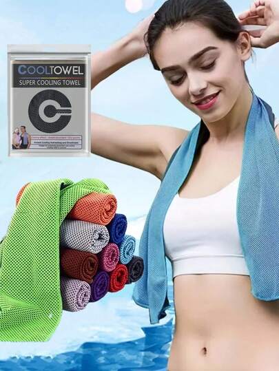 1/2 chiếc khăn làm mát nhẹ, nhanh khô, thoáng khí - Thích hợp cho thể thao, yoga, phòng tập thể dục, hoạt động ngoài trời - Dễ bảo quản, thiết kế hình chữ nhật thời trang, có thể giặt tay hoặc giặt máy, mềm mại và thấm hút tốt.