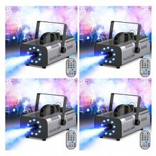 U'King Christmas Party Atmosphere Machine, 1200W RGB Fog Machine Halloween, LED Smoke Machine With Wireless Remote Control, With 14 Colorful LED Lights, Professional Stage Smoke Machine For Parties Concerts Events Weedings Christmas DJ Disco - UK Plug(220-240V) - View 8