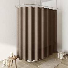 Extra Wide Taupe Linen Shower Curtain Neutral Weighted Cloth Fabric Textured Beige Farmhouse Rustic Burlap Country Style Shower Curtains For Bathroom,Light Brown,108x72 Inches Length{"Color_name":"Taupe","Size_name":"108\"Wx72\"L(Packof1)"} - 多色9 - 查看 1