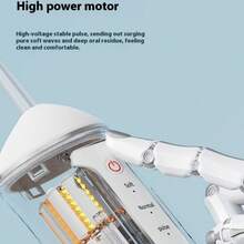 Wireless Electric Water Flosser Set, Comes With 4 Nozzle Heads - 360° Rotating Nozzle,And 3 Cleaning Modes USB Rechargeable, Lithium Battery, Suitable For Daily Teeth And Gum Cleaning, Unisex, Making It A Perfect Holiday Gift. Dental Cleaning Device - Multicolor - View 6