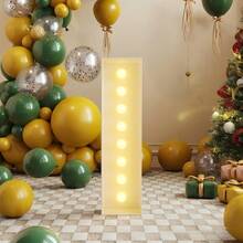 28.74 英寸 LED 发光字母 A-Z - 易于组装，电池供电，是生日、求婚、婚礼、活动的理想之选 - 暖光