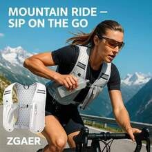 户外运动跑步骑行背包，透气防水反光背包背心，适合骑行、跑步、马拉松、徒步旅行存放水瓶和手机