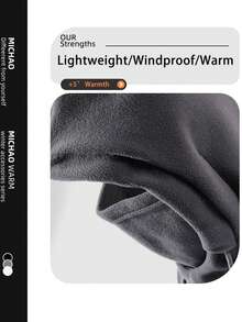 1 peça de chapéu quente de inverno, gorro de esqui tático unissex, boné de lã com capuz, gorro de ciclismo, caminhadas ao ar livre, esqui, montanhismo, aquecedor de pescoço térmico à prova de vento