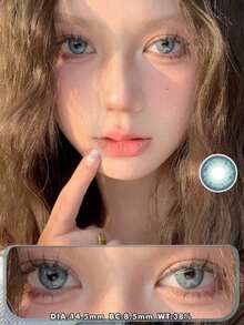 3D Contact Lens Case Set, Portable Travel Accessories For Daily Outdoor Use, Holiday Gifts, Exclusive For Halloween Role Play, Masquerade Party,6-Month - 彩色 - 查看 3