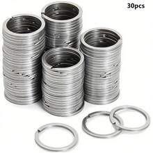 30/50/100pcs Flat Key Rings, 1 Inch Metal Flat Key Chains For Home, Car, Office Key Accessories - Keychain - View 23