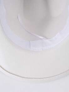 1 件男女通用亮片腰带装饰波西米亚风牛仔帽沙滩帽巴拿马帽太阳帽爵士帽牛仔帽软毡帽软呢帽户外