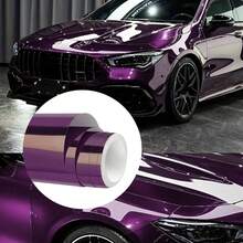 لفة واحدة 50 * 300 سم/19.69 * 118.11 بوصة فيلم ملون قابل للتمدد بطلاء كهربائي للسيارة، ديكور خارجي للمركبة متين ومرن، ملصق سهل التطبيق، تعديل هيكل السيارة DIY، مقاوم للماء والخدش، فيلم قابل للتنفس