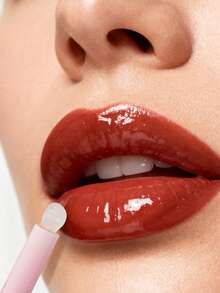 迷你可爱唇彩罐配柔软硅胶唇刷口红分装瓶，便携式旅行唇膜分装罐，适用于 3.5g（0.12oz） - 彩色 - 查看 2