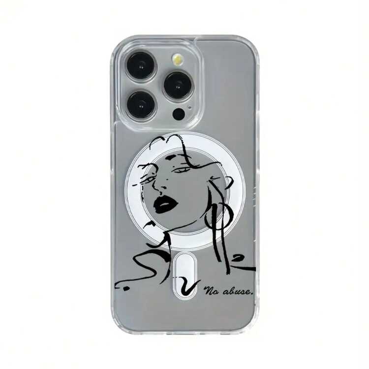 Teléfono compatible con phone 16 Pro, 15, 14 Plus, 13, 12 y 11 Pro. Este innovador y elegante teléfono magnético de acrílico transparente ofrece resistencia a los golpes. Es un diseño híbrido clásico que garantiza alta calidad tanto para hombres como para mujeres. - Blanco - Añade 7