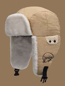 Classic Autumn/Winter Checkerboard Knit Beanie Hat For Women, Korean Fashion Chic, Suitable For Large Head Circumference, Warm Knitted Cap, Versatile Christmas Accessory