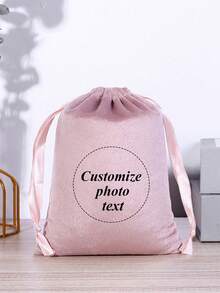 Borsa natalizia personalizzata, borsa natalizia in velluto, scatola regalo di Natale, borsa natalizia di grande capacità, stampata con nome e iniziale, borsa regalo per feste di Natale