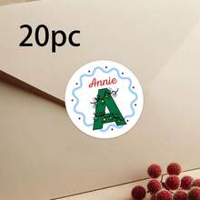20/40/80pcs Customized Christmas Label Stickers, Custom Text,Available For 26-Letter Customization, Personalized Text Customization, Gift Label Stickers, And Customized Initial Christmas Gift Stickers,Christmas Gift ,Personalized Gifts - Multicolor - View 10