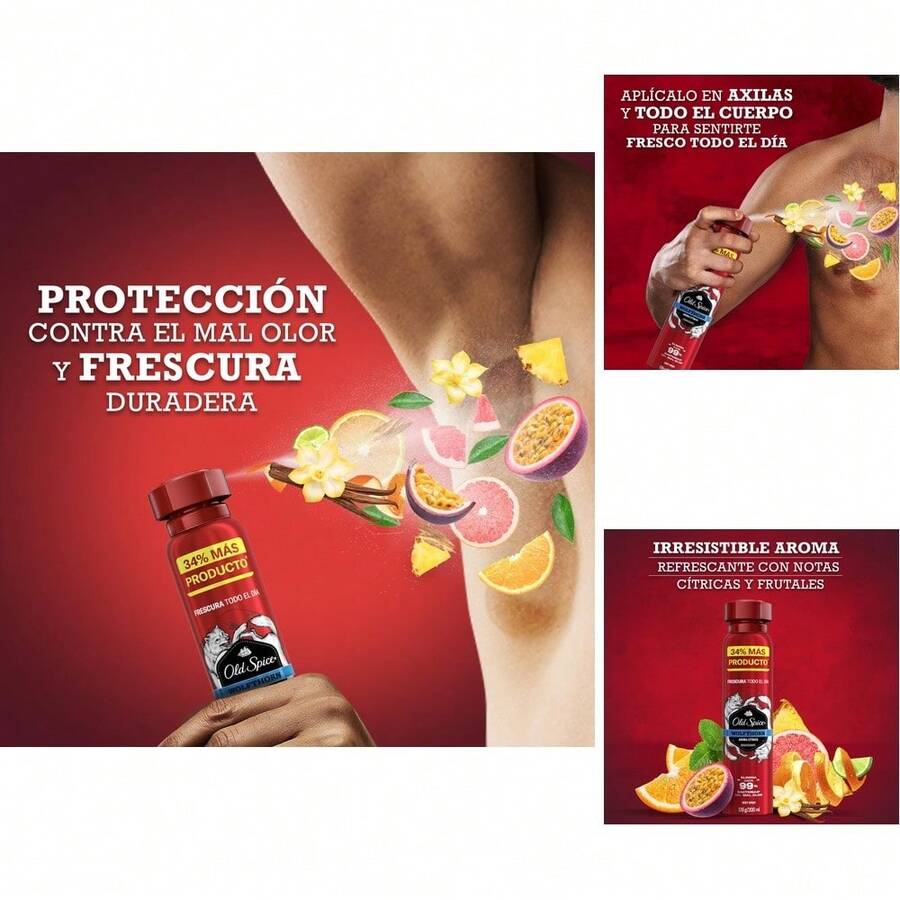 Desodorante en Spray Tropical para Hombres Spice Wolfthorn 200 ml - Sin Talco, Frescura Duradera - Multicolor - Ver 1