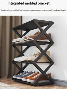 多功能X型防尘鞋架，钢管鞋架，易组装鞋架 - 彩色 - 查看 4