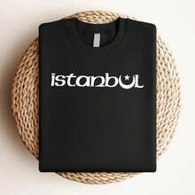 180g pure Cotton ISTANBUL CYMBALS NEW T-SHIRT sizes S M L XL XXL black white Breathable T-Shirt For Women Casual Stylish fashion Comfortable Unisex female Summer Casual streetwear Versatile Top For Everyday Wear Slightly graphic designer clothes - Negro - Ver 4