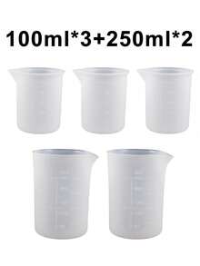 Silicone Resin Measuring Cup Tool Set, Non-Stick Silicone Cups (Suitable For Epoxy Resin), Reusable 250ml And 100ml Silicone Mixing Cups With Stirring Stick, Dropper, Epoxy Resin Supplies, Molds, Jewelry Making Tools - Resin Tools - View 15
