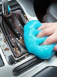 Press-Type Car Trash Can - 4 Rolls Of Garbage Bags, 1 Pack Of Cleaning Mud,Leak-Proof Portable Hanging Trash Can, Suitable For Organizing Various Types Vehicles