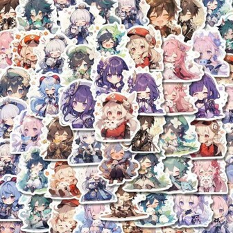 Adesivi carini a tema cartone animato, adatti per auto, bagagli, taccuini, borracce, adesivi decorativi in PVC impermeabili