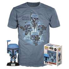 Funko the Mandalorian Pop! & Tee Set gồm minifigure và áo phông The Mandalorian cỡ L - Màu xanh lam - Xem 2