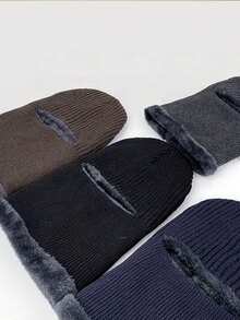 Winter Hats - Men's And Women's Warm And Insulating Knitted Hats With Ear Protection And Head Covering. Woolen Hats For Cycling And Wind Protection. One-Eye Hats. - Multicolor - View 8