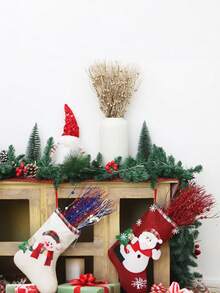 12pcs Sparkling Glitter Christmas Berry Picks - Perfect For DIY Wreaths, Tree Decorations & Holiday Crafts