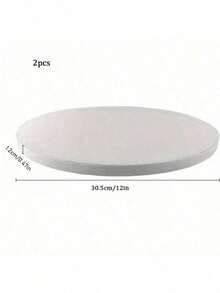 Base para tarta de 12 pulgadas/30,5 cm, base de cartón grueso de 1,2 cm - Multicolor - Ver 2