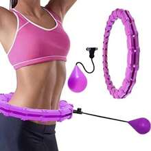 1pc Detachable Smart Abdominal Hoop, 24 Sections Adjustable Detachable , Designed For Fitness