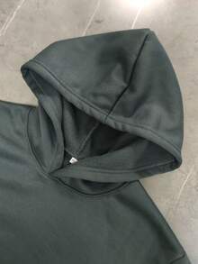 Teen Boy Raven Compass English Graphic Casual Pullover Sweatshirt, Suitable For Streetwear, Outdoor, Daily Wear