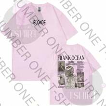 Blond Frank Ocean Aesthetic Vintage T-Shirt Blouse Unisex Men Women 100% Cotton Top Premium Streetwear New Arrival Fast Shipping Various Colors!! Plus Size - Màu Hồng baby - Xem 1