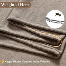 Extra Wide Taupe Linen Shower Curtain Neutral Weighted Cloth Fabric Textured Beige Farmhouse Rustic Burlap Country Style Shower Curtains For Bathroom,Light Brown,108x72 Inches Length{"Color_name":"Taupe","Size_name":"108\"Wx72\"L(Packof1)"} - 多色9 - 查看 6