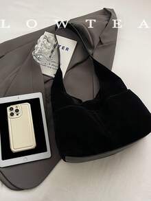 low tea Túi đeo vai vải da lộn 2 chiếc dành cho nữ, Túi tote cổ điển thường ngày dung tích lớn có nhiều ngăn, Khóa từ, Dây đeo vai có thể điều chỉnh, Thích hợp cho du lịch, mua sắm, hẹn hò, quà tặng cho phụ nữ, thanh thiếu niên, sinh viên đại học, người mới bắt đầu và nhân viên văn phòng, Thích hợp cho văn phòng, trường học, công việc, kinh doanh, đi làm, ngoài trời, du lịch, đi bộ đường dài - màu đen - Xem 4